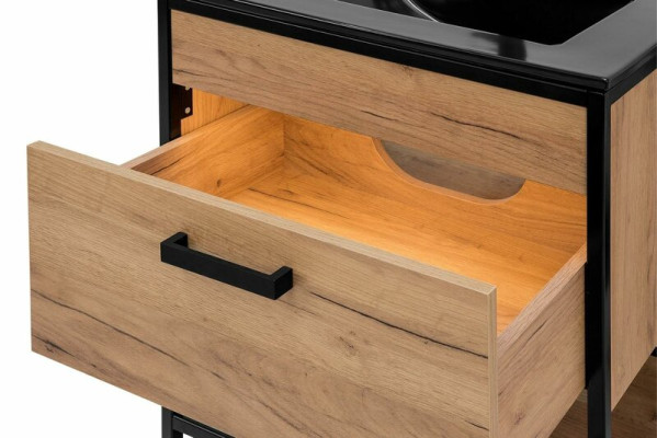 Mobile bagno set 60cm lavabo con mobile sottolavabo lavabo stile loft