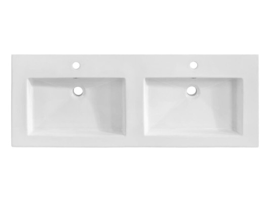 Doppio lavandino da bagno in ceramica, lavabo, lavabo da appoggio.