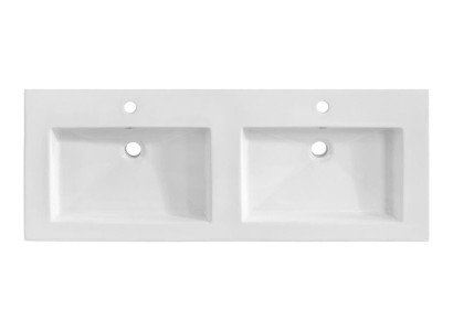 Doppio lavandino da bagno in ceramica, lavabo, lavabo da appoggio.