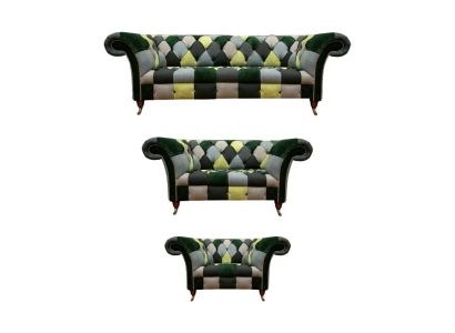 Chesterfield soggiorno moderno divano imbottito set divano 3 pezzi 3+2+1