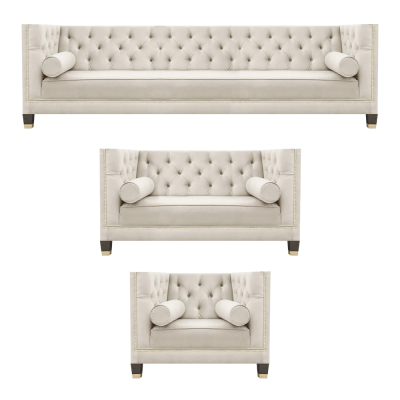 Poltrona soggiorno set divano disegnata lusso tessile poltrona nuova