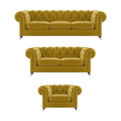 Designer 2 divani poltrone soggiorno Chesterfield set lusso Chesterfield.