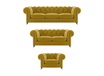 Designer 2 divani poltrone soggiorno Chesterfield set lusso Chesterfield.