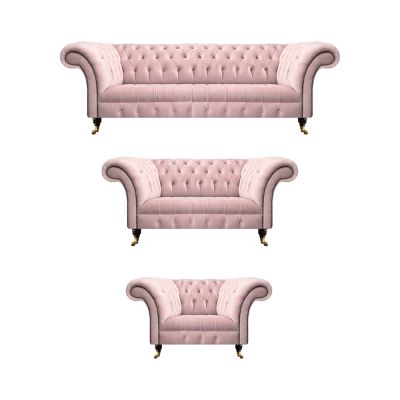 Soggiorno lusso Set 3 pezzi Nuovo divani divani Chesterfield poltrona