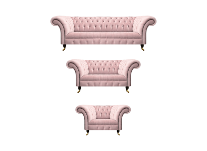 Soggiorno lusso Set 3 pezzi Nuovo divani divani Chesterfield poltrona