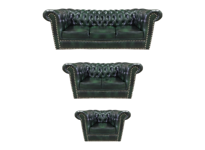 Set di divani 3 pezzi per soggiorno, design moderno, poltrona Chesterfield