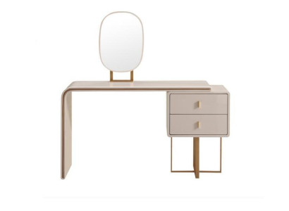 Tavolino trucco bianco Camera da letto Mobili Comodino Specchio 2 pezzi Console