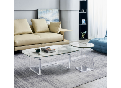 Tavolino da salotto tavolino di lusso mobile moderno design soggiorno nuovo