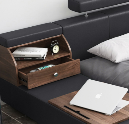 Letti Moderni Hotel Multifunzione Doppia Lusso Design Letto Imbottito