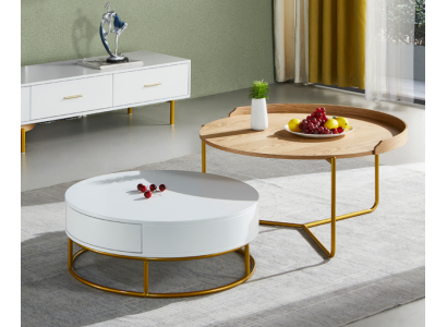 Tavoli Set Tavolini Tavolino da caffè Tavolino d'appoggio Design Soggiorno 2 pezzi