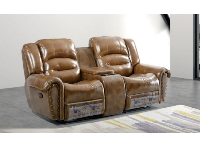 Divano 2 posti Design Divano Imbottito Divano Divano Moderno di Lusso Marrone Nuovo