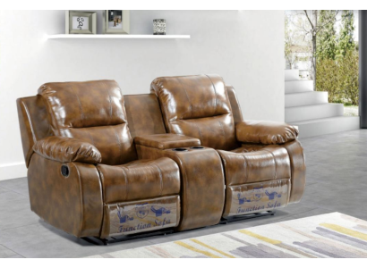 Divano a due posti moderno per soggiorno marrone divano progettato