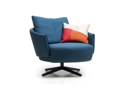 Design poltrona in tessuto divano di lusso a 1,5 posti divano relax salotto nuovo