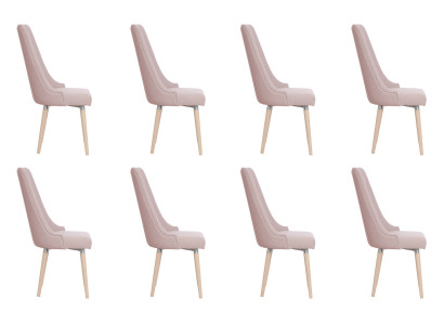 8 sedie Sedia Imbottita Set di design moderno Divanetto poltrona Completamente nuovo