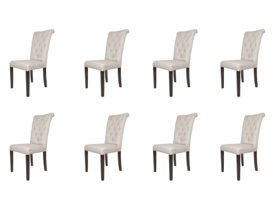 8 sedie set di sedie poltrona design imbottitura in pelle tessuto sala da pranzo soggiorno