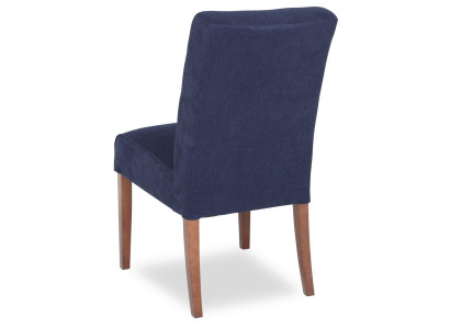 Chesterfield poltrona imbottita in tessuto di velluto sedie in legno massiccio
