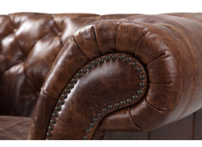Divano Chesterfield Poltrona Pouf 1 Posto Divani Design Imbottiti in Pelle Nuovi