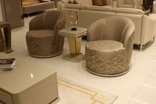 Poltrona relax moderna di lusso per club televisivo imbottita in design da hotel.