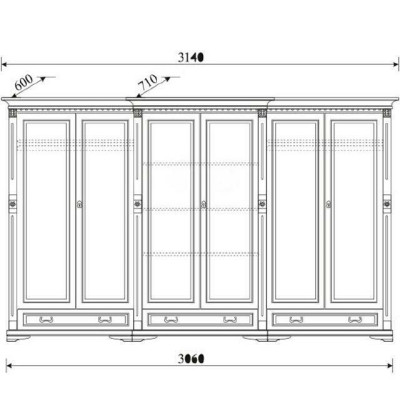 Mobili classici Armadio Libreria Armadio Guardaroba Massiccio Stile coloniale O6D