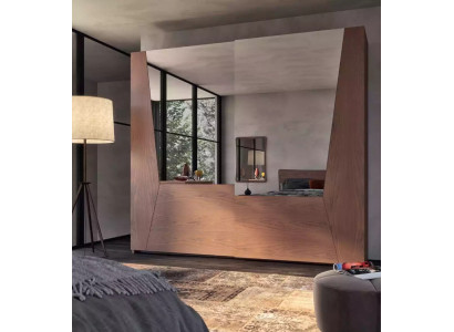 Armadio marrone Camera da letto Legno Armadio di lusso Moderno Armadi