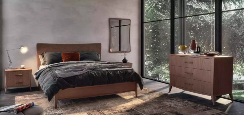 Comò Soggiorno Mobili in Legno Italia Credenza Comodini marroni Armadio