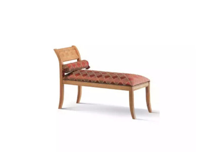 Chaiselongue Design classico del soggiorno dei mobili divano tessuto rosso