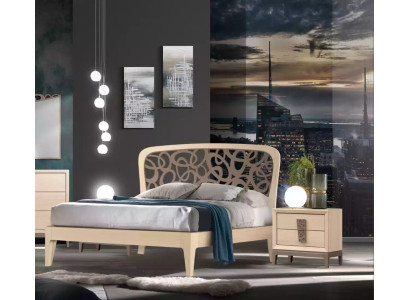 Set camera da letto Letto 2x Comodini Design Mobili nuovi 3 pezzi Moderno Legno