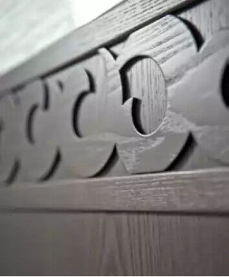 Armadio a portata scorrevole con armadio armadio con specchio in legno di lusso moderno.