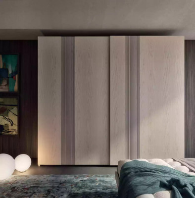 Armadio con ante scorrevoli armadi guardaroba in legno di lusso camera da letto