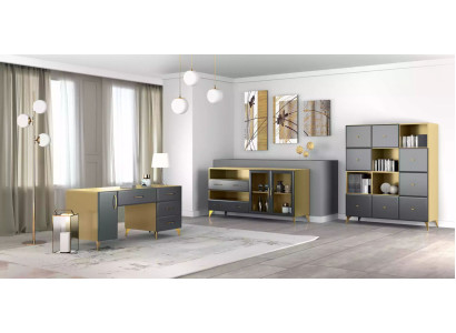 Mobile contenitore di lusso oscillante Moderno Comò da soggiorno in legno