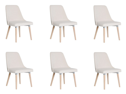 6x Sedie Imbottite Design, Set di Sedie Sitz Polster Stuhl, Divano Set Sedia Lounge Club
