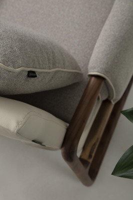 Set di divani 21 posti poltrona a due posti moderna in tessuto grigio design