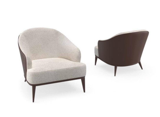 Poltrona Seduta Design Moderno Soggiorno marrone Stile lusso Poltrona TV