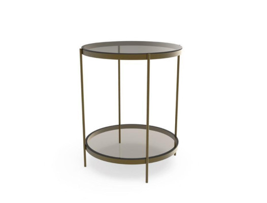 Tavolino in vetro di design elegante nuovo di lusso moderno Grigio Nuovo