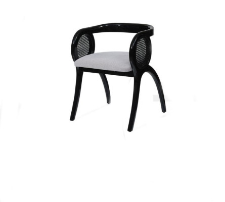 Grigio-nero sedia da designer lussuosa poltrona da pranzo individuali