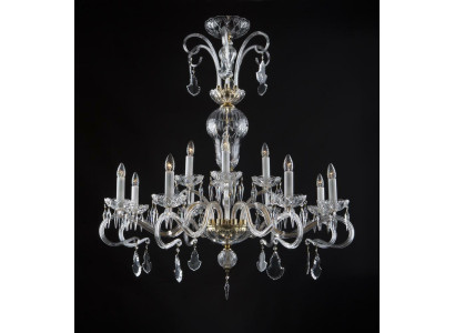 Lampadario a candelabro di cristallo lampada a sospensione lampada a soffitto boemo