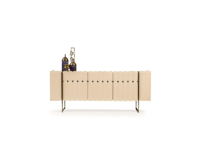Mobile in legno beige in stile design, credenza, madia, armadio in legno, mobili di lusso