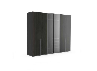 Armadio Armadio Camera da Letto Armadi Nero Moderno Legno Nuovo