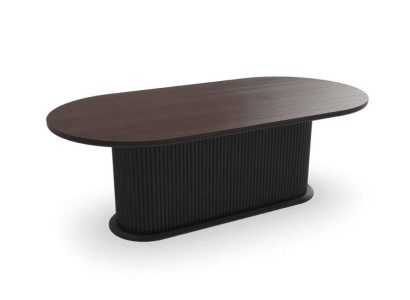 Designer Tavolo Tavolo da pranzo Ovale Tavoli in legno Mobili moderni Nuovi