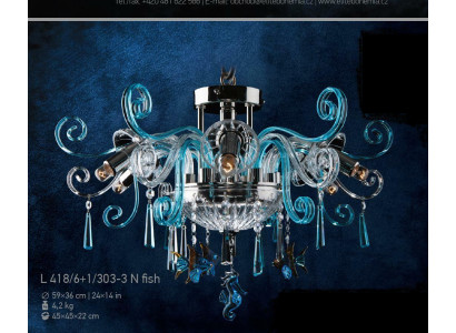 Lampada a cristallo Lampada a soffitto Lampadario Lampadario di cristallo Boemia