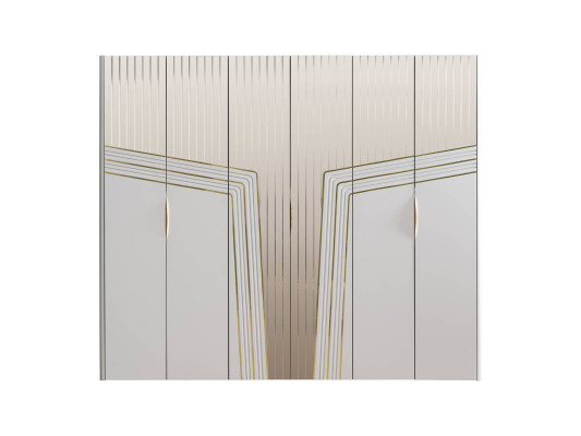 Armadio bianco moderno in legno per camera da letto, arredamento di lusso nuovo.