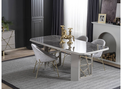 Sala da pranzo Moderni mobili Tavolo da pranzo di lusso 4 sedie Moderno set
