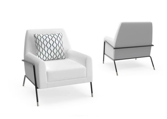 Poltrona design arredamento soggiorno mobili bianchi Tessuto poltrona televisiva Lounge.