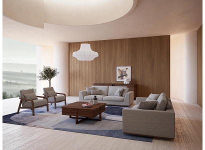 Set divano design 3 pezzi divano a due posti divano poltrone 2x soggiorno