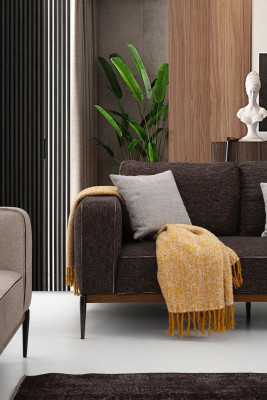 Set di divani 431 posti a sedere, divano beige, divani moderni e poltrone