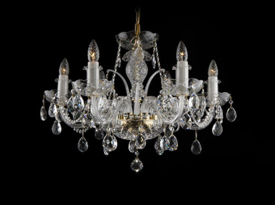 Lampadario a sospensione in cristallo con luci Bohemia, lampade a sospensione con coperchio.