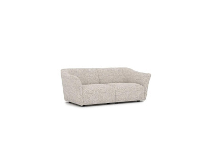 Divano moderno a due posti, divano per il soggiorno, design d'arredo in tessuto, mobili nuovi.
