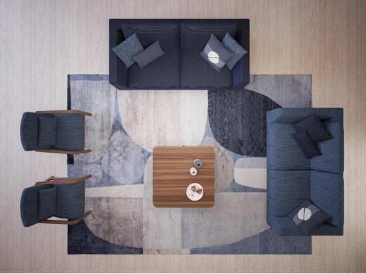 Soggiorno Moderno Divano in Tessuto Divano Due Posti Sofà Design di Lusso Arredamento