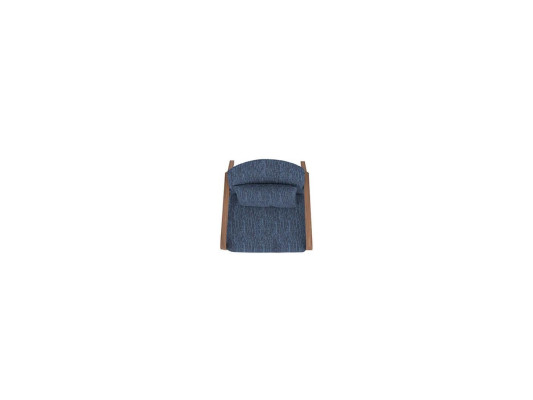 Moderni poltrona Design Arredamento Soggiorno Blu Tessuto Divano Tessile Nuovo