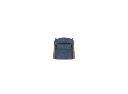 Moderni poltrona Design Arredamento Soggiorno Blu Tessuto Divano Tessile Nuovo
